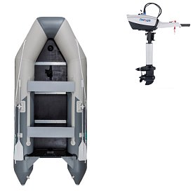 Schlauchboot GLADIATOR LIGHT AK300WF light dark gray mit Lattenboden