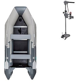 Schlauchboot GLADIATOR LIGHT AK300WF light dark gray mit Lattenboden