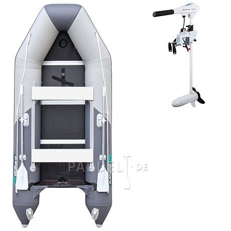 Schlauchboot GLADIATOR LIGHT AK300WF light dark gray mit Lattenboden