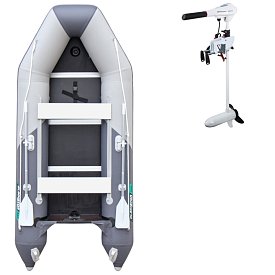 Schlauchboot GLADIATOR LIGHT AK300WF light dark gray mit Lattenboden