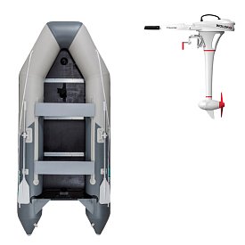 Schlauchboot GLADIATOR LIGHT AK300WF light dark gray mit Lattenboden