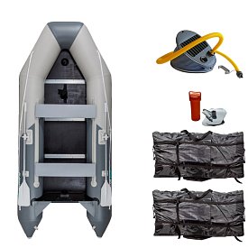 Schlauchboot GLADIATOR LIGHT AK300WF light dark gray mit Lattenboden