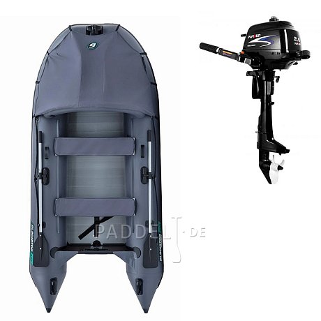 Schlauchboot GLADIATOR ACTIVE C330AL grey mit Aluminiumboden