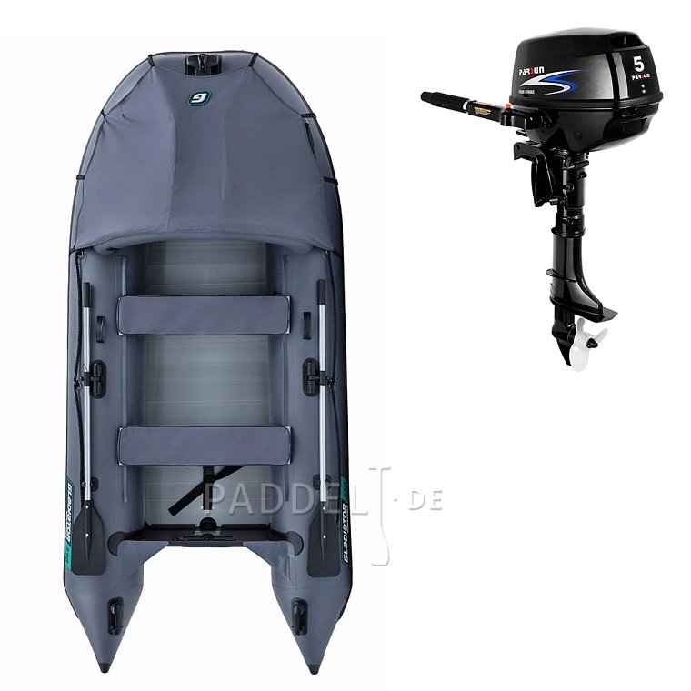 Schlauchboot GLADIATOR ACTIVE C330AL grey mit Aluminiumboden