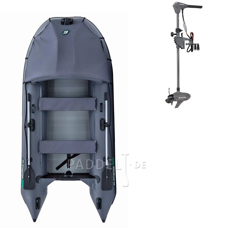 Schlauchboot GLADIATOR ACTIVE C330AL grey mit Aluminiumboden