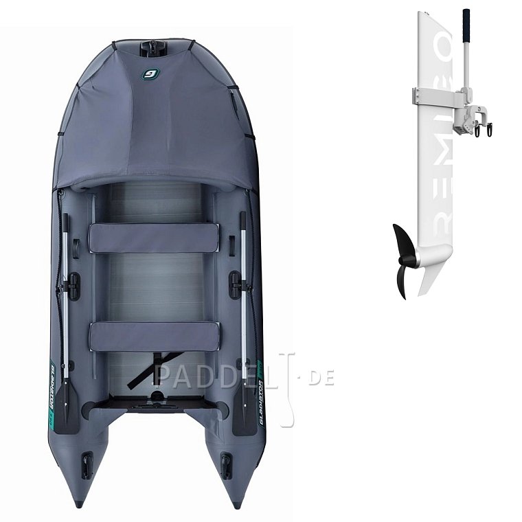 Schlauchboot GLADIATOR ACTIVE C330AL grey mit Aluminiumboden