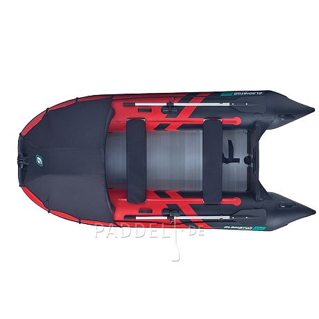 Schlauchboot GLADIATOR ACTIVE C330AL red black mit Aluminiumboden