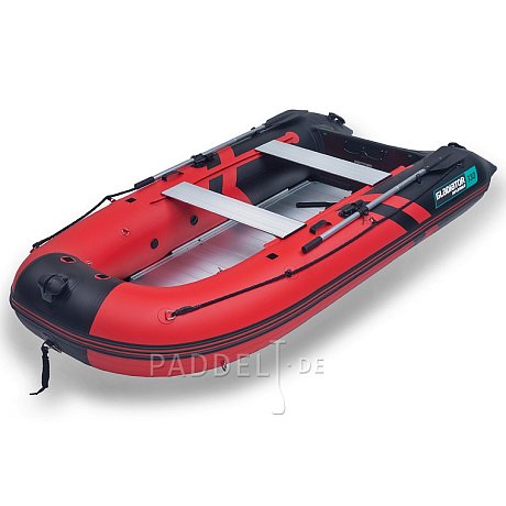 Schlauchboot GLADIATOR ACTIVE C330AL red black mit Aluminiumboden