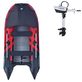 Schlauchboot GLADIATOR ACTIVE C330AL red black mit Aluminiumboden