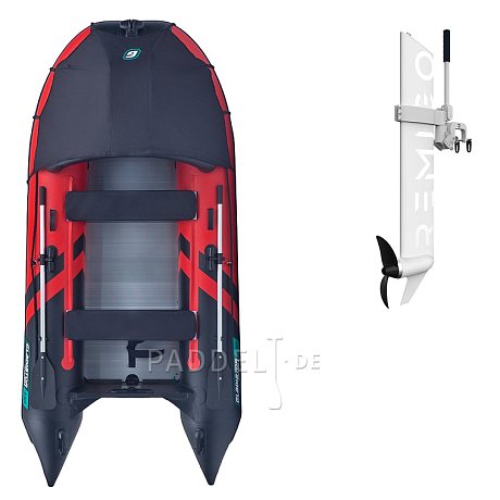 Schlauchboot GLADIATOR ACTIVE C330AL red black mit Aluminiumboden