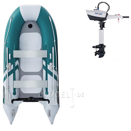 Schlauchboot GLADIATOR CLASSIC B330AD sea green white mit Luftboden