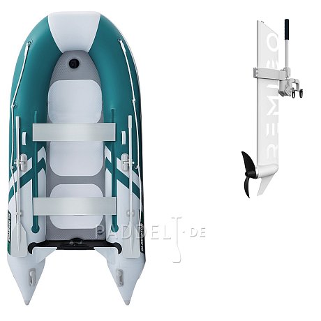 Schlauchboot GLADIATOR CLASSIC B330AD sea green white mit Luftboden