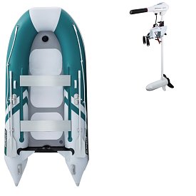 Schlauchboot GLADIATOR CLASSIC B330AD sea green white mit Luftboden