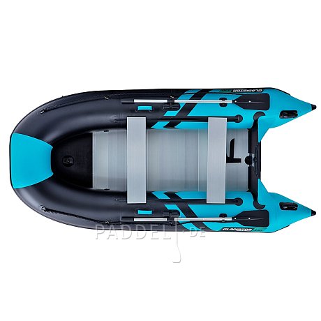 Schlauchboot GLADIATOR CLASSIC B330AL black turquise mit Aluminiumboden