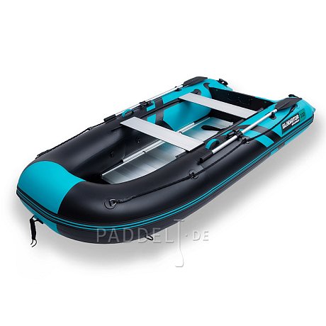Schlauchboot GLADIATOR CLASSIC B330AL black turquise mit Aluminiumboden