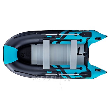 Schlauchboot GLADIATOR CLASSIC B330AL black turquise mit Aluminiumboden