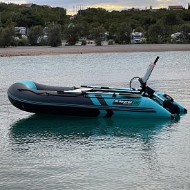 Schlauchboot GLADIATOR CLASSIC B330AL black turquise mit Aluminiumboden