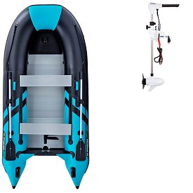 Schlauchboot GLADIATOR CLASSIC B330AL black turquise mit Aluminiumboden