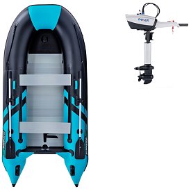 Schlauchboot GLADIATOR CLASSIC B330AL black turquise mit Aluminiumboden