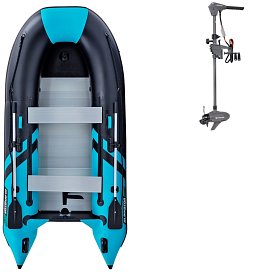 Schlauchboot GLADIATOR CLASSIC B330AL black turquise mit Aluminiumboden