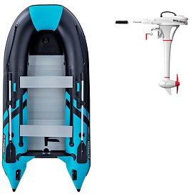 Schlauchboot GLADIATOR CLASSIC B330AL black turquise mit Aluminiumboden