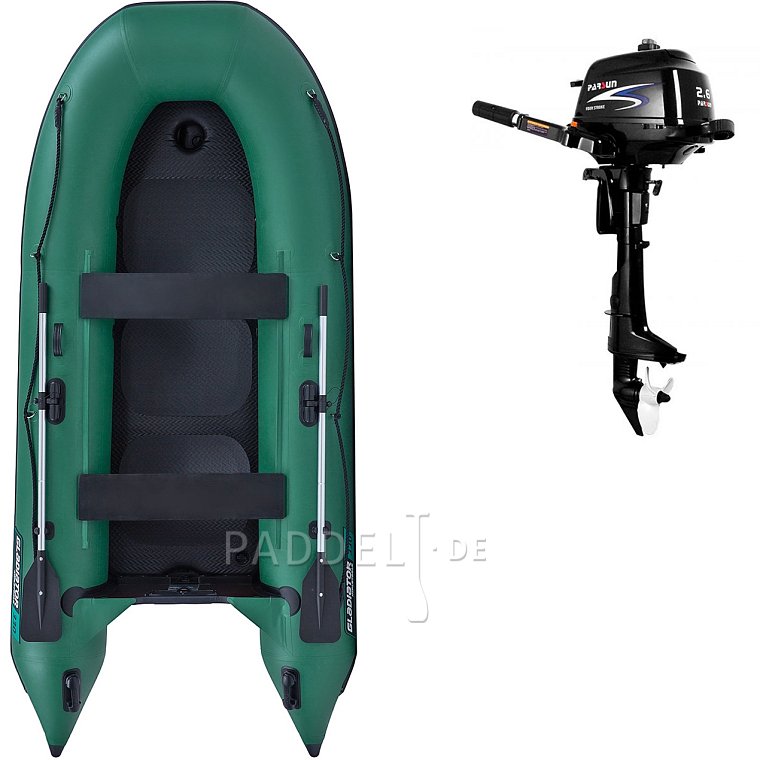 Schlauchboot GLADIATOR CLASSIC B330AD green mit Luftboden