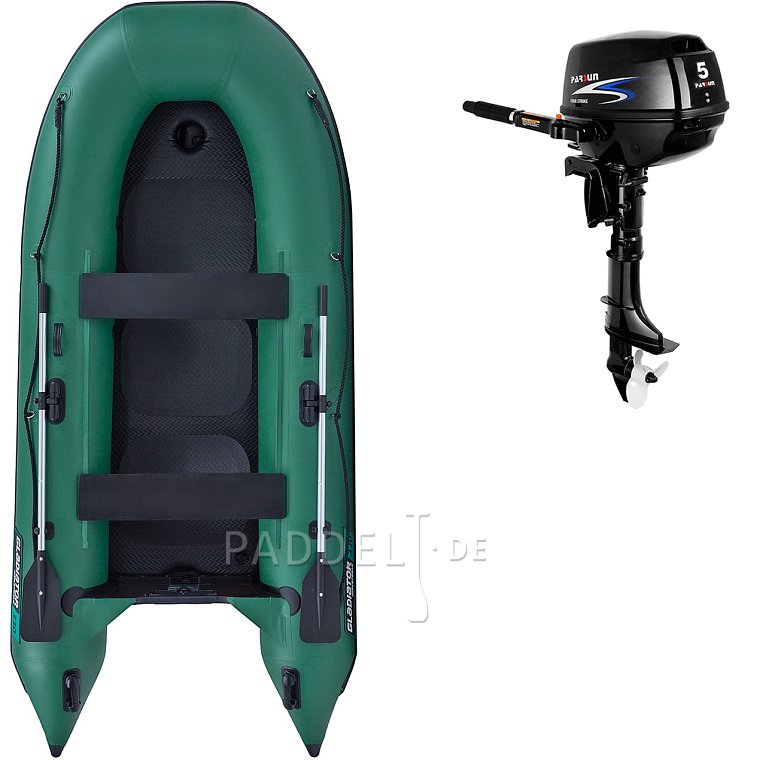 Schlauchboot GLADIATOR CLASSIC B330AD green mit Luftboden