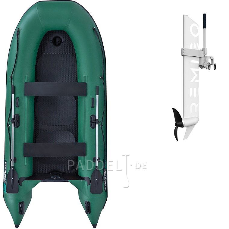 Schlauchboot GLADIATOR CLASSIC B330AD green mit Luftboden