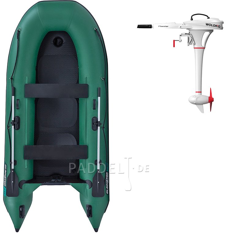 Schlauchboot GLADIATOR CLASSIC B330AD green mit Luftboden