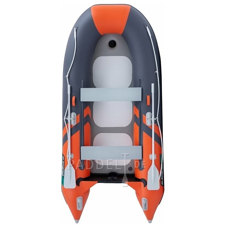 Schlauchboot GLADIATOR CLASSIC B330AD orange dark grey mit Luftboden