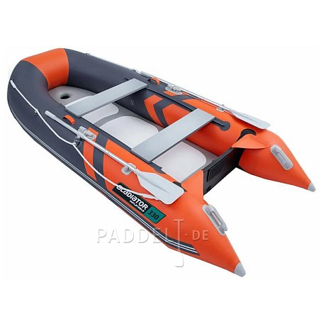 Schlauchboot GLADIATOR CLASSIC B330AD orange dark grey mit Luftboden