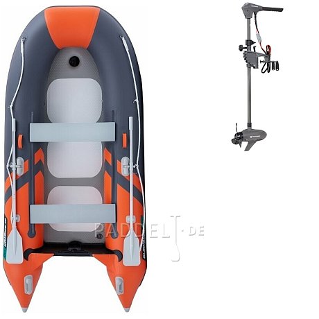 Schlauchboot GLADIATOR CLASSIC B330AD orange dark grey mit Luftboden