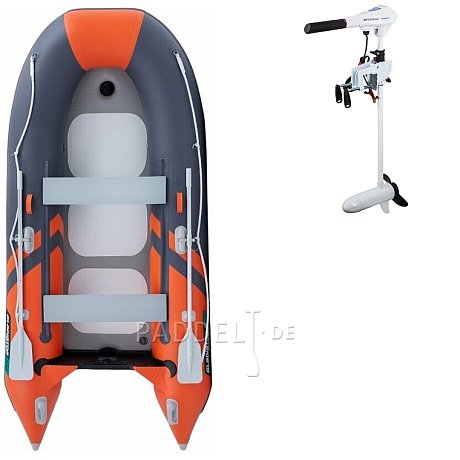 Schlauchboot GLADIATOR CLASSIC B330AD orange dark grey mit Luftboden