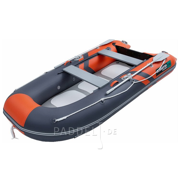 Schlauchboot GLADIATOR CLASSIC B330AD orange dark grey mit Luftbodenu