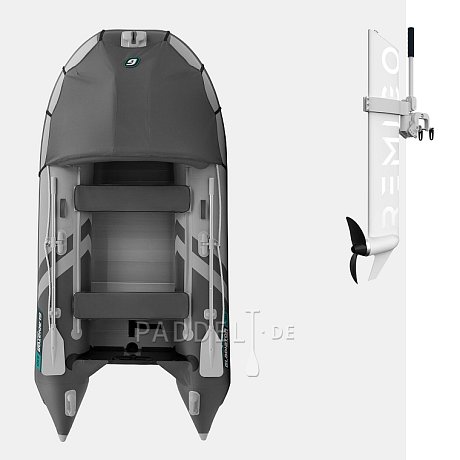 Schlauchboot GLADIATOR ACTIVE C330AL light dark grey mit Aluminiumboden