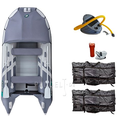 Schlauchboot GLADIATOR ACTIVE C330AL light dark grey mit Aluminiumboden