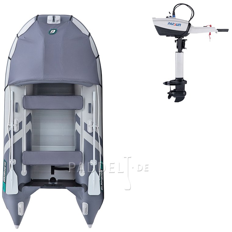 Schlauchboot GLADIATOR ACTIVE C330AL light dark grey mit Aluminiumboden