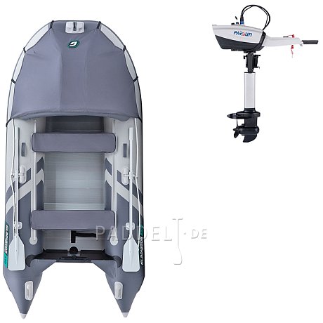 Schlauchboot GLADIATOR ACTIVE C330AL light dark grey mit Aluminiumboden