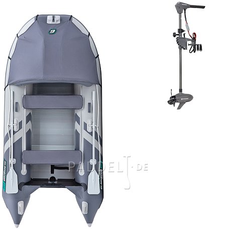 Schlauchboot GLADIATOR ACTIVE C330AL light dark grey mit Aluminiumboden