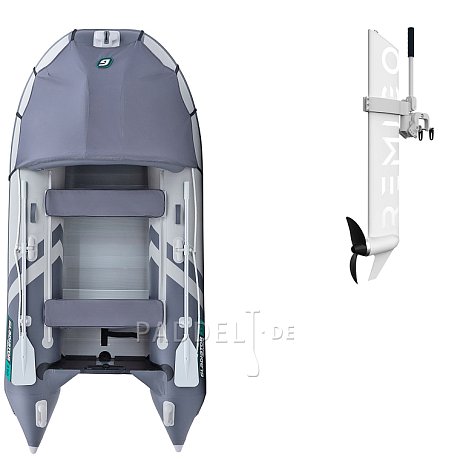 Schlauchboot GLADIATOR ACTIVE C330AL light dark grey mit Aluminiumboden