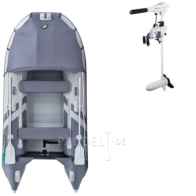 Schlauchboot GLADIATOR ACTIVE C330AL light dark grey mit Aluminiumboden