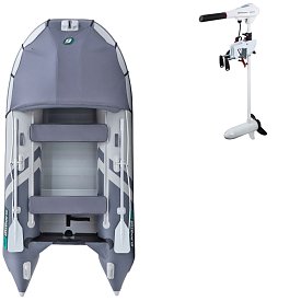 Schlauchboot GLADIATOR ACTIVE C330AL light dark grey mit Aluminiumboden