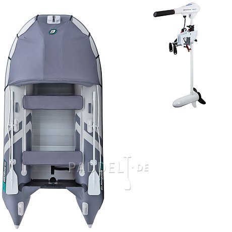 Schlauchboot GLADIATOR ACTIVE C330AL light dark grey mit Aluminiumboden