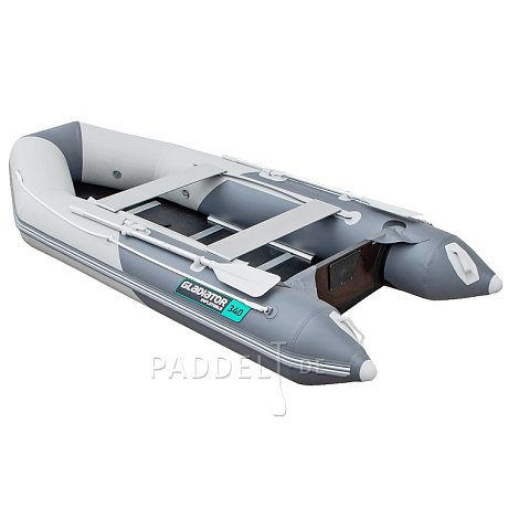 Schlauchboot GLADIATOR LIGHT AK340WF light dark grey mit Lattenboden