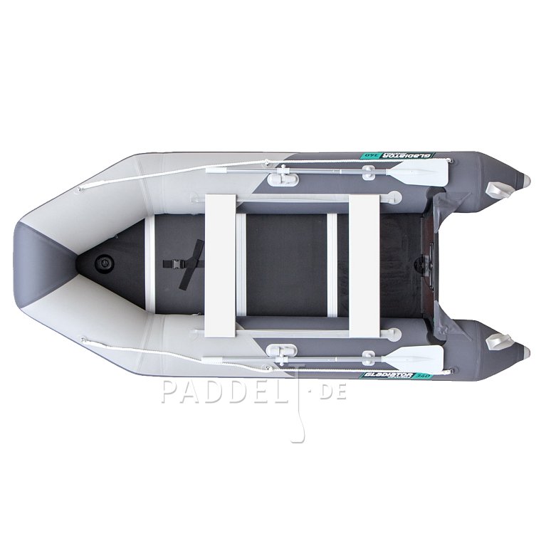 Schlauchboot GLADIATOR LIGHT AK340WF light dark grey mit Lattenboden