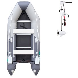 Schlauchboot GLADIATOR LIGHT AK340WF light dark grey mit Lattenboden