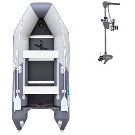 Schlauchboot GLADIATOR LIGHT AK340WF light dark grey mit Lattenboden