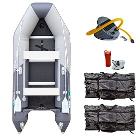 Schlauchboot GLADIATOR LIGHT AK340WF light dark grey mit Lattenboden