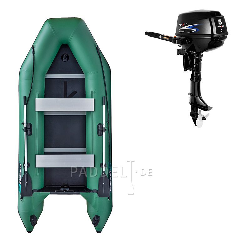 Schlauchboot GLADIATOR LIGHT AK340WF green mit Lattenboden