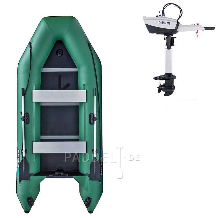 Schlauchboot GLADIATOR LIGHT AK340WF green mit Lattenboden